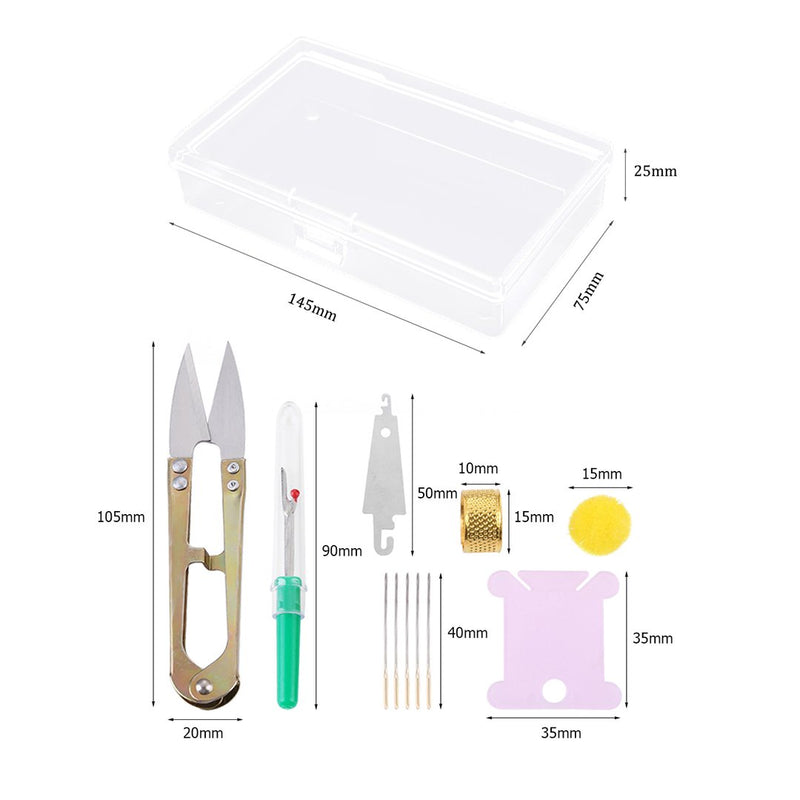 10x Thread Punch Tools Kit Cross Stitch Embroidery Needle Set for DIY Craft 11CT/14CT TOOL2