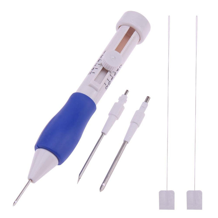 Punch Needle Set 3 Needles 2 Threaders Craft Tool for Embroidery DIY(A) TOOL28