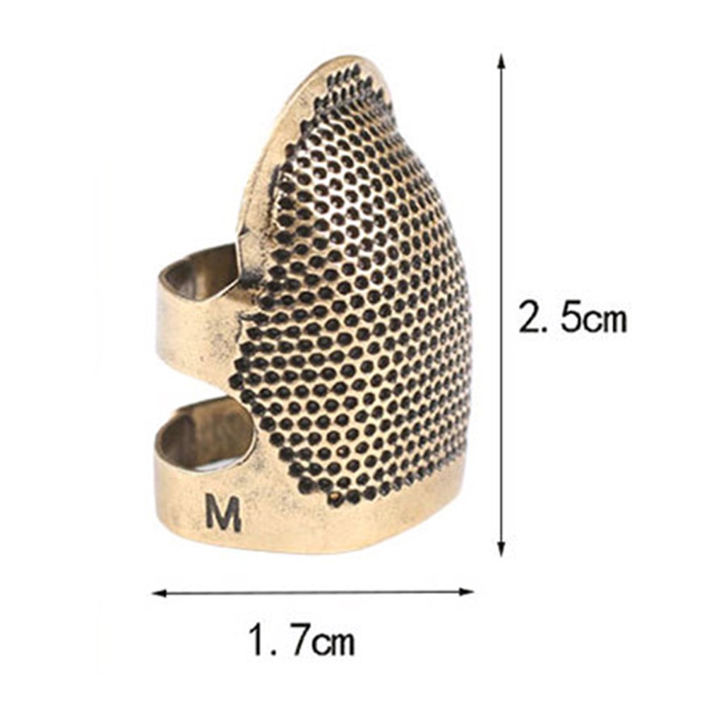 Copper Finger Thimble Hoop Cover Cross Stitch Finger Protective Cover Tools (5pcs) TOOL35