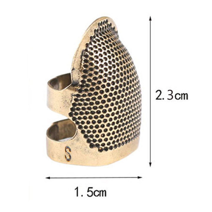 Copper Finger Thimble Hoop Cover Cross Stitch Finger Protective Cover Tools (5pcs) TOOL35