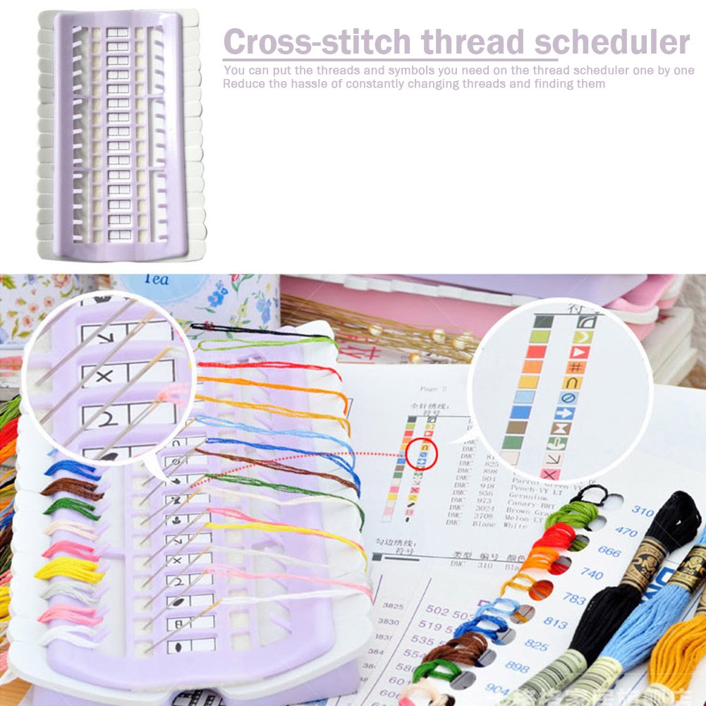 30-hole Sewing Tool Kit Cross Stitch Row Line Floss Thread Holder TOOL45