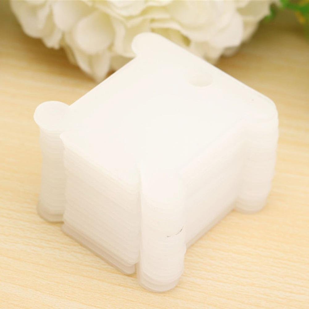 100pcs Plastic Floss&Craft Bobbins - Cross Stitch Accessories (Random Pattern) TOOL8