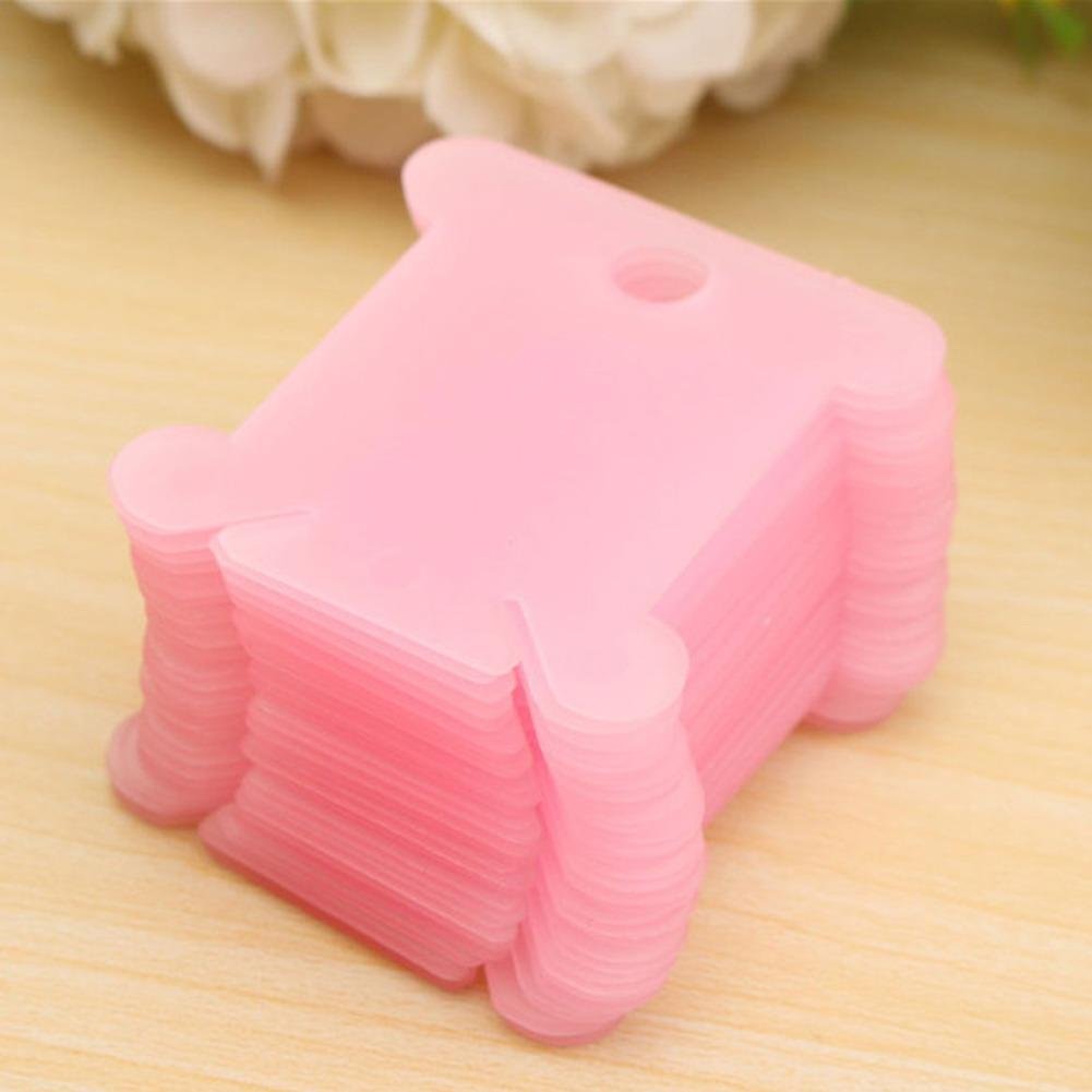 100pcs Plastic Floss&Craft Bobbins - Cross Stitch Accessories (Random Pattern) TOOL8