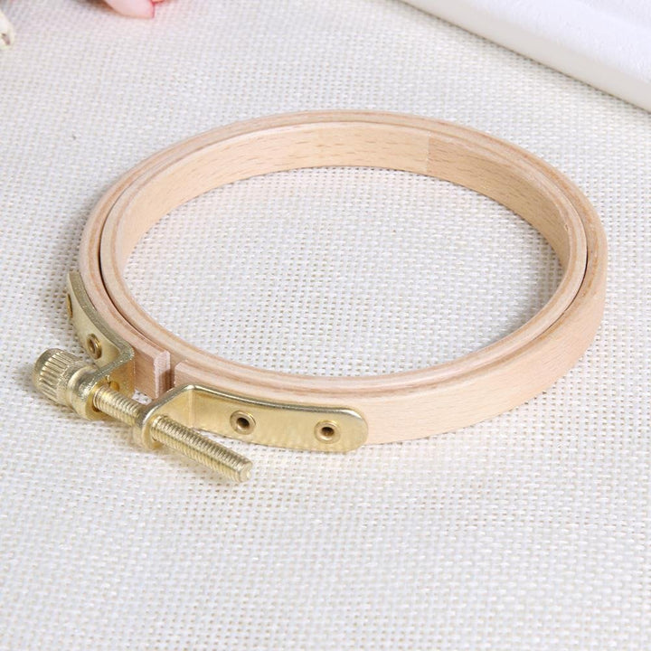 DIY Wooden Cross Stitch Frame Needlework Hoop Ring Hand Embroidery Tool TOOL9