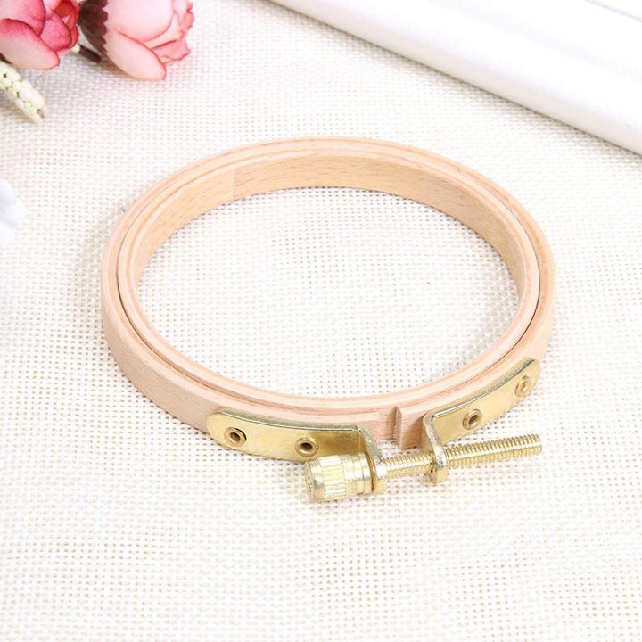 DIY Wooden Cross Stitch Frame Needlework Hoop Ring Hand Embroidery Tool TOOL9